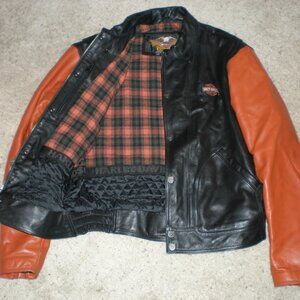 Harley Davidson Leather Varsity Jacket